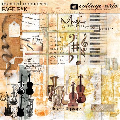 Musical Memories Page Pak | Digital Art