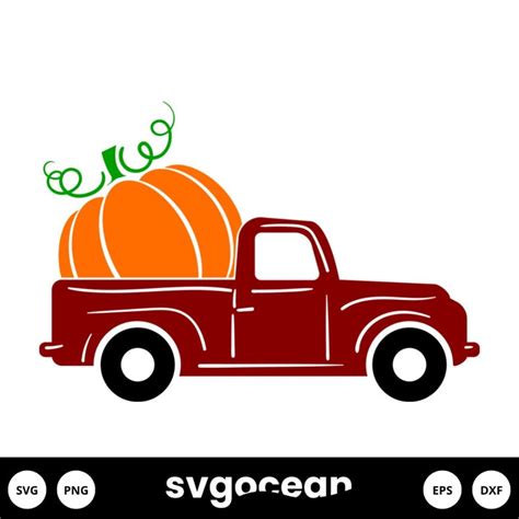 Pumpkin Truck Svg vector for instant download - Svg Ocean — svgocean