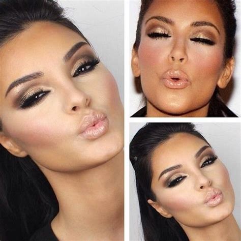 Contouring & Highlighting Makeup To Look Like Kim Kardashian