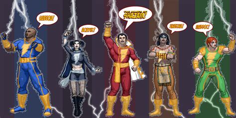 New 52 , Names of Shazam concept.