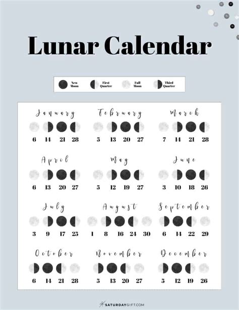 Free Printable Full Moon Calendar 2023 Lunar Calendar, 51% OFF