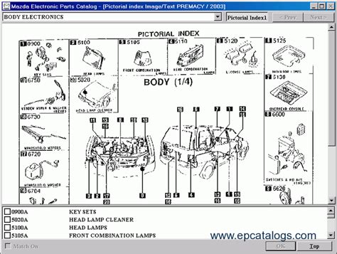 Mazda EUR LHD 2009 spare parts catalogue