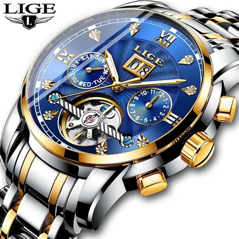 LIGE Men Watch Automatic Mechanical LIGE9909 - LIGE WATCH