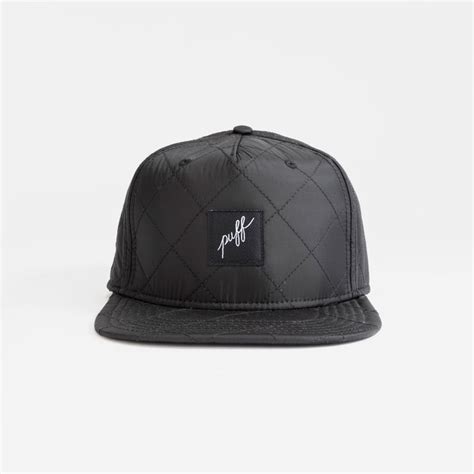 Urban Monkey: 'Puff' - Black Quilted Snapback Cap – Urban Monkey® - India's First Underground ...