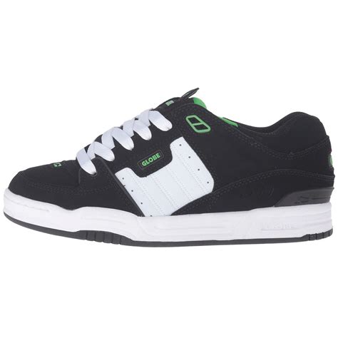 Globe Fusion Skateboard Shoes - Black/White/Green – SkateAmerica