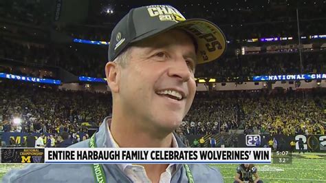 Entire Harbaugh family celebrates Wolverines' win - Win Big Sports