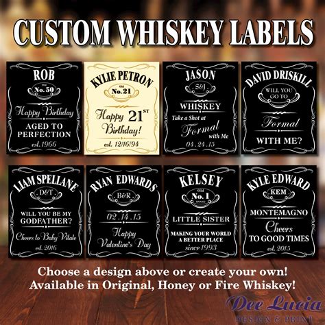 25 Liquor Bottle Labels Template in 2020 | Liquor bottle labels, Bottle label template, Custom ...