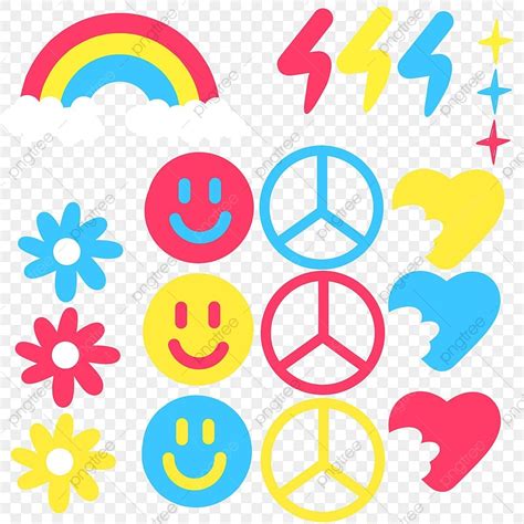 Indie Clipart Transparent PNG Hd, Sticker Indie Kid Smile Peace Heart ...