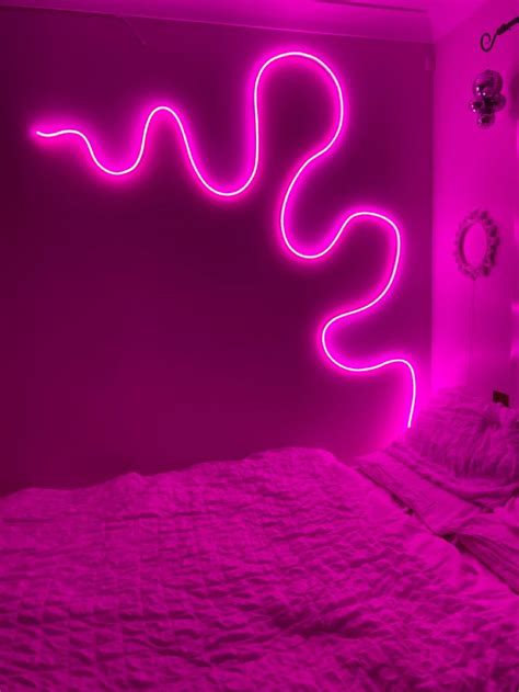 Wavy Neon LED Flex Strip Light - LED Wall Art | Neon bedroom, Neon room ...