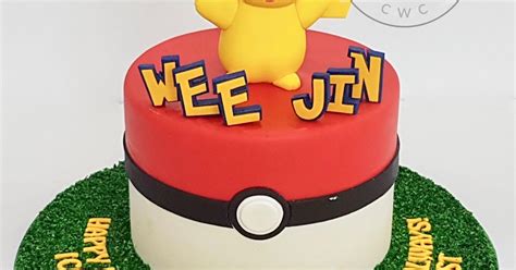 Pikachu on Pokeball Cake