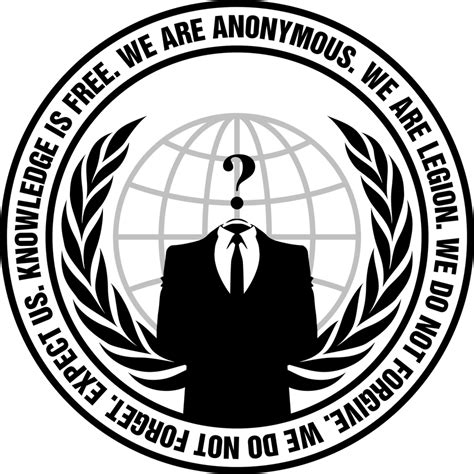 Anonymous Logo with Slogan Transparent by anondesign on DeviantArt