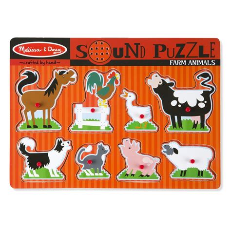 Melissa & Doug Sound Puzzle - Farm Animals - Walmart.com - Walmart.com