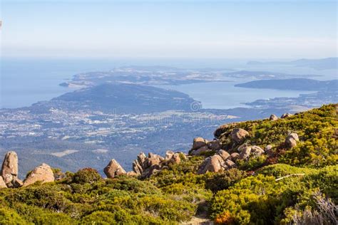 Stunning Summit of Mount Wellington Overlooking Hobart and the South Coast Stock Image - Image ...