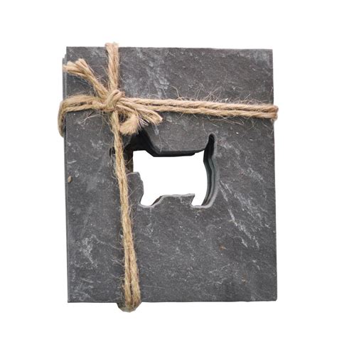 Scottie Dog Slate Coasters | Roman At Home