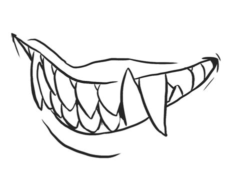 , how to draw sharp teeth and have them make sense:...