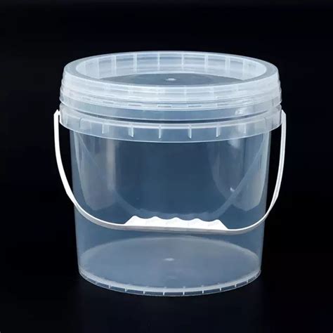 1L 2L Clear Plastic Bucket Container with Lid | Lazada PH