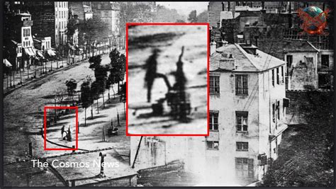 The first photograph of a human being taken in Paris,in 1838