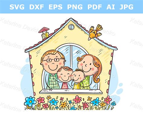 Family Housing Clipart