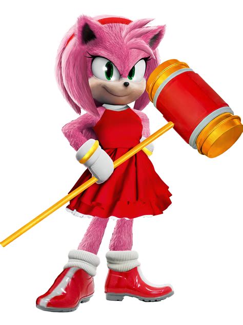 Sonic The Hedgehog 4-Inch Action Figure Modern Amy With Hammer Collectible Toy ...