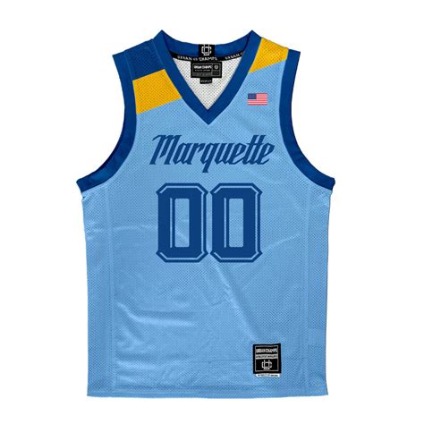 Championship Blue Marquette Men's Basketball Jersey - Caedin Hamilton ...