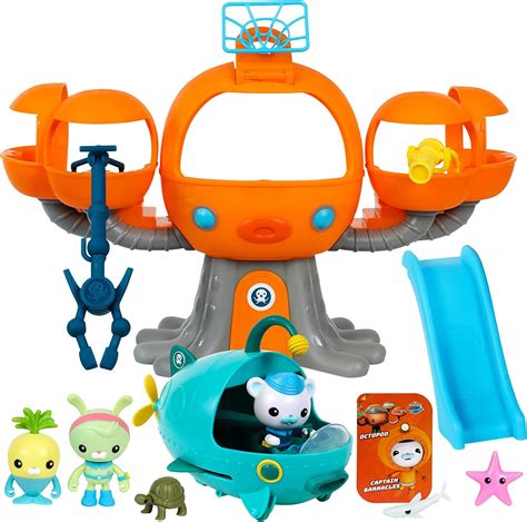 Octonauts Octopod Playset | 8 Pieces Including Deep Sea Captain Barnacles & Gup A, Multicolor, 5 ...