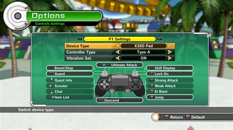 PS4 Controller buttons interface – Xenoverse Mods