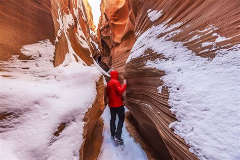 Antelope Canyon Snow