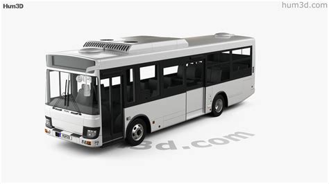 360 view of Isuzu Erga Mio L1 bus 2019 3D model - 3DModels store