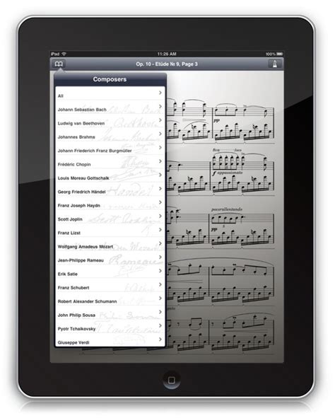 iPad Sheet Music