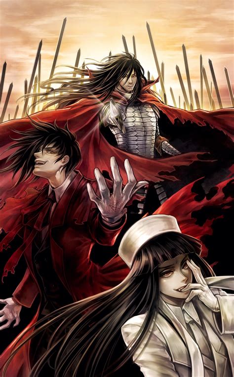 #1017535 illustration, anime, Hellsing, Alucard, cartoon, comics, book, album cover, comic book ...