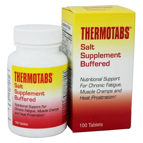 Thermotabs Salt Supplement Buffered Tablets 100 ea - Walmart.com ...