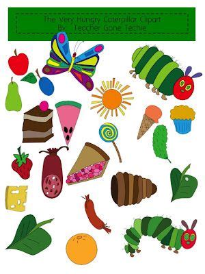 Love Two Teach: Life Cycle of a Caterpillar Clipart | Hungry ...