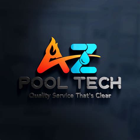 AZ Pool Tech | Custom logo design, Logo design, Portfolio design