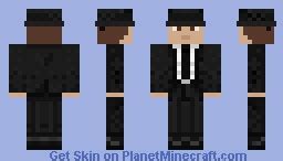 Business Suit With Top Hat Minecraft Skin