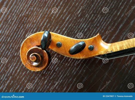 Violin scroll stock image. Image of antique, concept, concert - 2347807