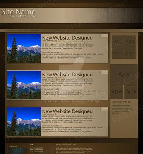 Website Design by Arthzull on DeviantArt