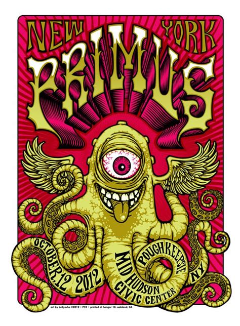 Primus - Mid Hudson Civic Center 2012 | Psychedelic poster, Band ...