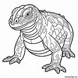 Komodo Dragon Coloring Page  Pagescom sketch template