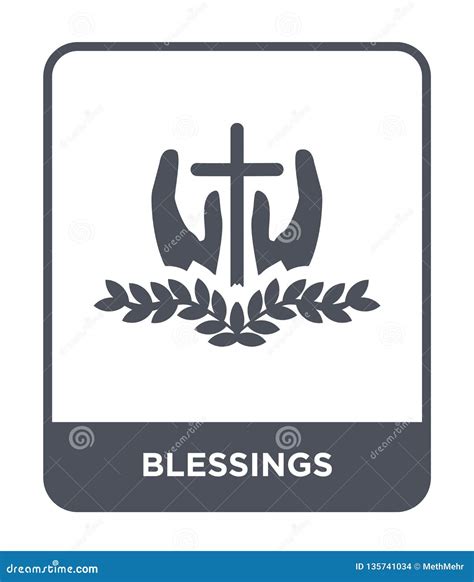 Blessings Icon in Trendy Design Style. Blessings Icon Isolated on White Background Stock Vector ...