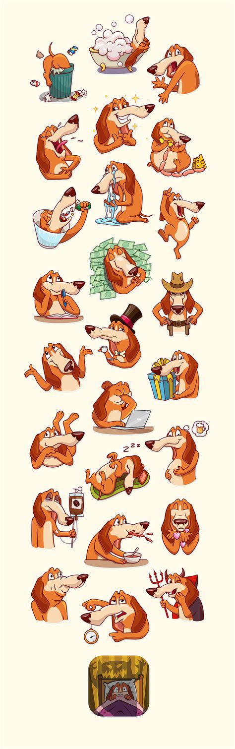 Good boy. Telegram official sticker pack. on Behance