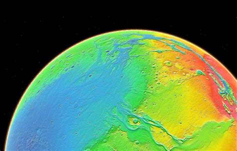 Topography of Mars