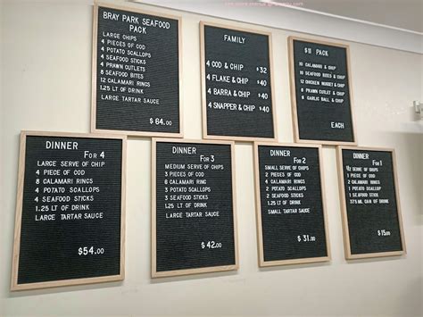 Menu at Bray Park Seafood fast food, Bray Park