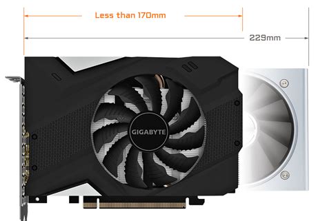 GIGABYTE GeForce GTX 1660 SUPER MINI ITX OC 6G Graphics Card, 170mm Compact Size, 6GB 192-Bit ...