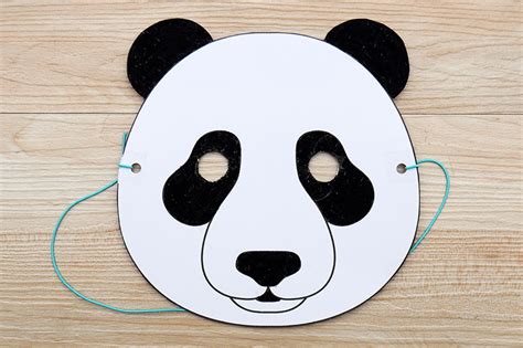 Panda Mask | Free Printable Templates & Coloring Pages | FirstPalette.com