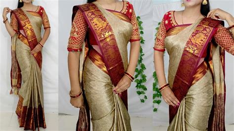 How to look stylish on simple saree/Saree draping tips for beautiful look/Saree wearing - YouTube