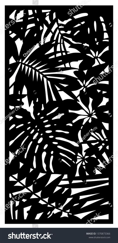 Jungle Leaf Mix Vector Panelpattern Stock Vector (Royalty Free ...