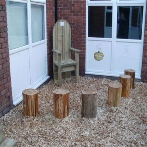 Wooden Log Seats | www.garden-shopping.co.uk