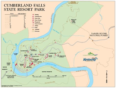 Cumberland Falls State Resort Park map - 7351 Highway 90 Corbin KY ...