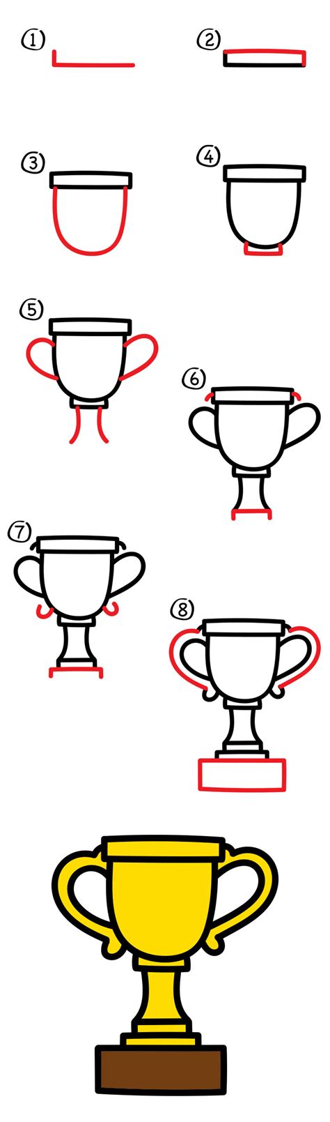 How To Draw A Trophy For Father's Day - Art For Kids Hub