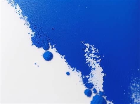 Premium AI Image | Cobalt Blue Paint Texture on White Canvas